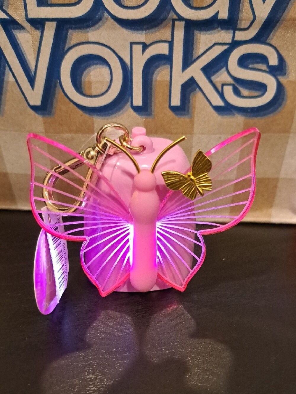 Bath & Body Works Pink Butterfly Pocketback Holder - Picture 2 of 4